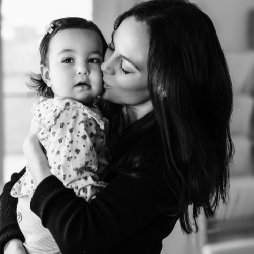 black-and-white-mom-and-daughter-photoshoot-session